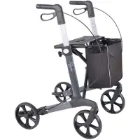 Rehasense Router M Leichtgewicht Rollator grau 1 St