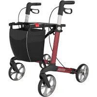 Rehasense Router M Leichtgewicht Rollator weinrot 1 St