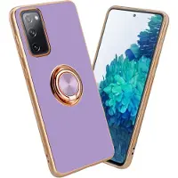 Cadorabo Hülle für Samsung Galaxy S20 FE im TPU mit Kameraschutz und Ring LM089 Style