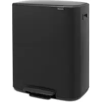 Brabantia Bo Pedal Bin 2 x 30 Liter Matt Black