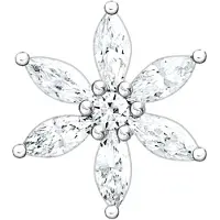 Thomas Sabo Einzel Ohrstecker Blume weiße Steine