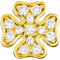 Thomas Sabo Einzel Ohrstecker Kleeblatt Gold