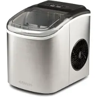 G3 Ferrari ARTIKO Tragbare Eismaschine 12 kg/24 h Schwarz und Edelstahl