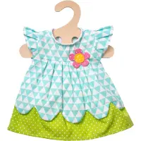 Heless Puppenbekleidung Blumenkleid blau/grün 28-35 cm
