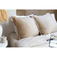Passion for Linen KissenbezügePassion for Linen Remy Beige (Natural) Gewaschenes Leinen-80 x 80 cm