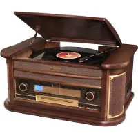 Roadstar HIF-1996BT, Holz, 45,78 RPM, FM, MW, LCD, 5 W, 230 V