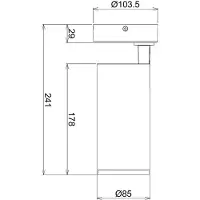 Deko-light Lucea 20 Deckenaufbauleuchte LED fest eingebaut 20 W EEK: F (A - G) Tiefschwarz (RAL 9005) 348166