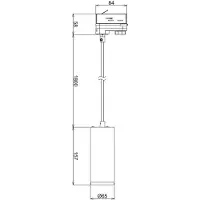 Deko-light 3-Phasen-Pendelleuchte Lucea 10W 3000/4000K Weiß