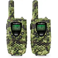 Nedis Walkie-Talkie-Set | 2 Hörer | Bis zu 8 km | Frequenzkanäle: 8 | PTT / VOX | Bis zu 2.5 Hours |