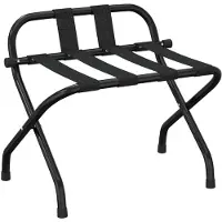 vidaXL Gepäckablage mit Rückenlehne Schwarz 56x39x52 cm