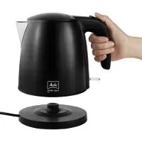 Melitta Prime Aqua, 1,7 l, 2200 W, Schwarz, Edelstahl, Edelstahl, Wasserstandsanzeige, Überhitzungsschutz
