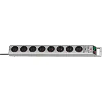 Brennenstuhl 1153344318, 8 AC-Ausgänge, Typ E, 230 V, 16 A, Typ E, Silber