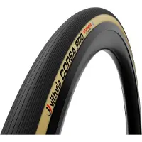 Vittoria Corsa Pro TLR 700x24C Faltreifen Schwarz/Beige - Tubeless-Ready Renn....