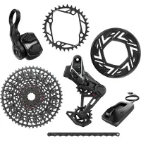Sram Komplette Fahrradgruppe axs t-type clip-on ohne Kurbeln X0 104BCD 36D 10/52