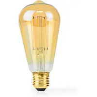 Nedis LBDE27ST64GD1, 4,9 W, 42 W, E27, 470 lm, 15000 h, Extra warmes Licht, Warm