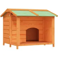 vidaXL Hundehütte Braun 96x87x80,5 cm Massivholz Kiefer