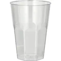 Papstar Starpak 30 Gläser für Latte Macchiato, PS 0,3 l Ø 8 cm · 11 cm glasklar | Schrumpffolie (30 Stück)