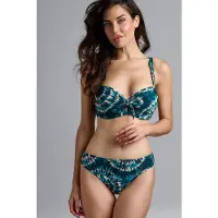 Marlies Dekkers Lotus Blue And Green Plunge Balcony Bikini Top Größe: 75D | Bikinis Outlet | Damen | Blau