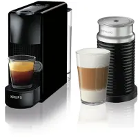 Krups Nespresso Essenza Mini XN1118 Schwarz + Milchaufschäumer