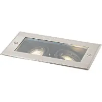 QAZQA Smarter Bodeneinbaustrahler Stahl 2-flammig Verstellbar IP65 inkl. Zigbee GU10 - Oneon