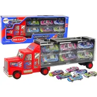 Import LEANToys Racing Cars Transport Truck Set 12tlg.