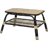 Bloomingville Blooming Ville Loue Beistell Tisch | Schwarz | Rattan | 82051711