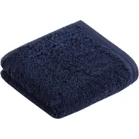 Vossen Gästehandtuch Vegan Life Marineblau (3er Set)