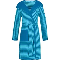 Esprit Bademantel Striped Hoody Turquoise Damen-L