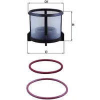 MAHLE ORIGINAL Kraftstofffilter KX 72D2 für Mercedes-Benz Vario Triebkopf