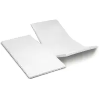 Cinderella Double Split Topper Spannbettlaken Weekend White (Baumwolle)-180 x 200 cm