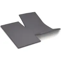 Cinderella Doppelt geteiltes Topper-Spannbettlaken Sundays Anthracite (Satin)-180 x 210 cm