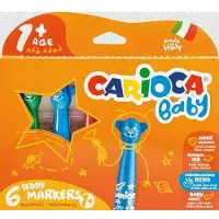 Carioca Teddystifte 6er-Pack