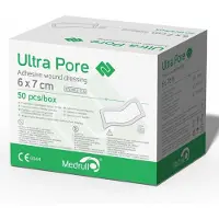 Medrull Ultra Pore steriler, selbstklebender Wundverband / Wund-Pflaster 6 x 7cm Großpackung 50 St