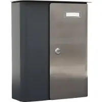 Profirst Briefkasten Ziefen anthrazit inox