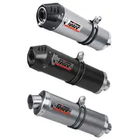 MIVV Oval Auspuffsystem mit EG-BE S/O 2-1 BL - XCITING400 13-