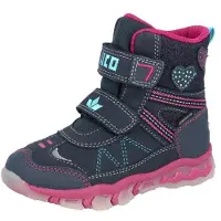 GEKA Glitter- Blinker Mädchen Stiefel in Blau, Größe 29
