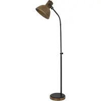 Light & Living - stehlampe - Imbert - braun - metall - leselampe - E27 - 1848384
