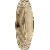Light & Living Wandleuchte Mataka – Ø 60 cm – Geflochtenes Rattan in Natur/Braun – Moderne runde Wandleuchte für stimmungsvolle Lichteffekte – Ohne Leuchtmittel – E27-Fassung
