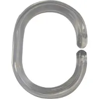 RIDDER Duschvorhangringe Transparent 49300