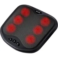 Auronic - Fußmassagegerät - 18 Shiatsu-Massageköpfe - Wärmefunktion - Schwarz