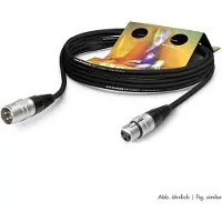 Hicon Sommer Cable SGHN-0100-SW XLR Tilslutningskabel [1x XLR-b?sning 3-polet - 1x XLR-stik 3-polet] 1.00 m Sort