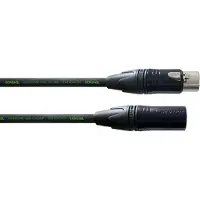 Cordial CRM 1,5 FM-BLACK - 1x XLR female 3 pol, 1x XLR male 3 pol, 1,50m