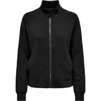Only Play Sweatjacke "ONPMELINA LS HN ZIP SWT NOOS" aus Baumwolle und Polyester, normale Passform, mit Stehkragen, Langarm