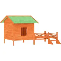 vidaXL Hundehütte Braun 159x120x88,5 cm Massivholz Kiefer