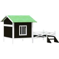 vidaXL Hundehütte Grau 159x120x88,5 cm Massivholz Kiefer