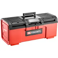 Facom BP.C24NPB Tool Box – 24" Heavy-Duty Plastic Case with Auto-Locking Lid