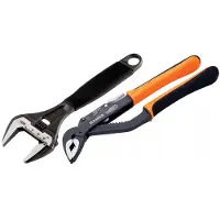 Bahco Ergo Sanitär-set Mit Verstellbarem 9031-schlüssel Englisch 2 Einheiten