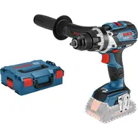 Bosch Akku-Bohrschrauber GSR 18V-110 C, Solo Version mit Zusatzhandgriff und L-BOXX - 06019G0109