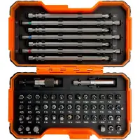 Bahco 1/4-zoll-bit-set Für Manipulationssichere Schlitz-kreuzschlitz-pozidriv-sechskant-und Torx-schrauben. Display Mit 30 Mmx19 Mmx28 Mm 8 Einheiten