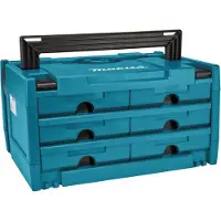 Makita MAKSTOR 3.6, Kasten für Kleinteile, Schwarz, Blau, 395 mm, 295 mm, 215 mm, 1 Stück(e)